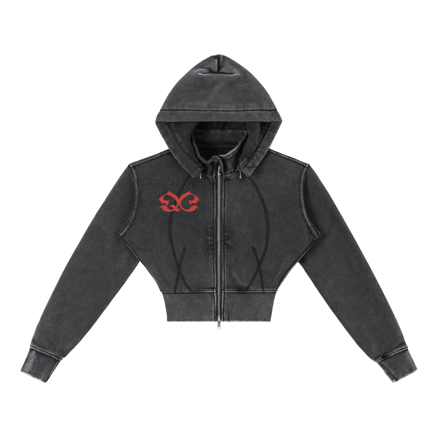 QC Hoodie acolchado (doble zipper)