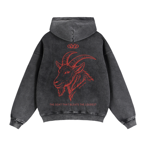 QC Boxy Hoodie mit doppeltem Reißverschluss (englische Version)